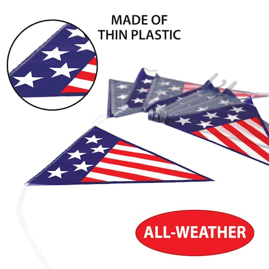 Beistle 12ft. Spirit of America Pennant Banners, 2ct.